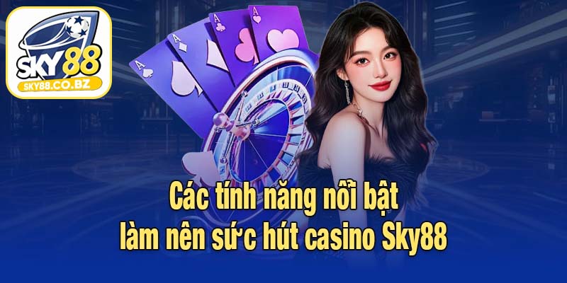 Các tính năng nổi bật làm nên sức hút casino Sky88
